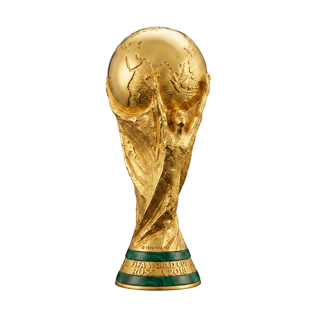 Troféu da Copa girando